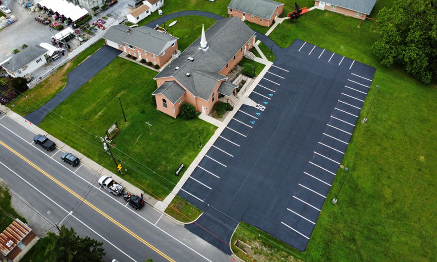 Boonsboro Parking Lot After paving