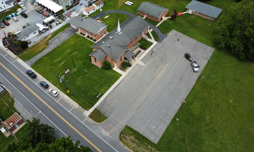 Boonsboro MD Parking Lot - Before paving